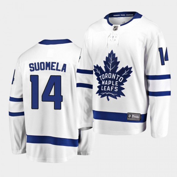 Antti Suomela Toronto Maple Leafs 2021 Away White ...
