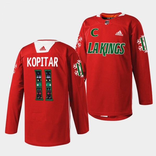 Los Angeles Kings Anze Kopitar Holiday Sweater #11...