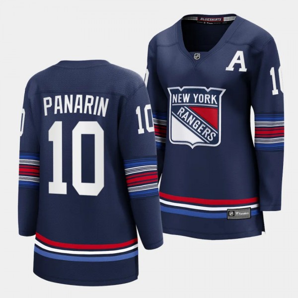 Artemi Panarin New York Rangers 2023-24 Alternate Women Premier 10 Jersey Breakaway Player