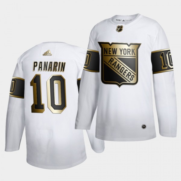 Artemi Panarin #10 Rangers White Golden Edition Au...