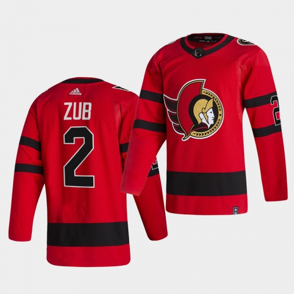 Ottawa Senators 2021 Reverse Retro Artyom Zub Red ...
