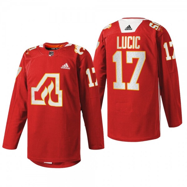 Milan Lucic Calgary Flames 50th Anniversary Jersey...