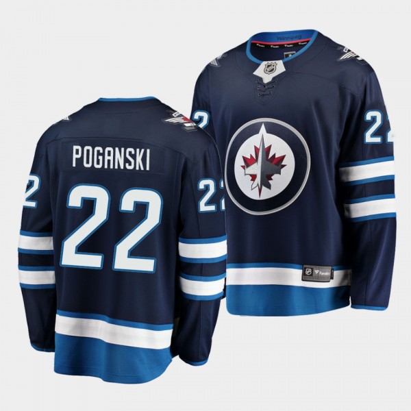 Austin Poganski Winnipeg Jets 2021 Home 22 Jersey ...