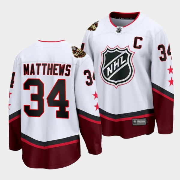 Auston Matthews Maple Leafs #34 2022 All-Star Jers...
