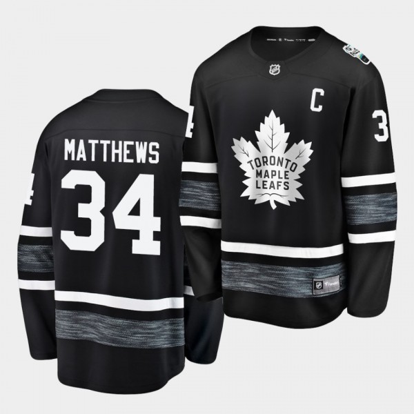 Auston Matthews #34 Maple Leafs 2019 NHL All-Star Black Breakaway Jersey