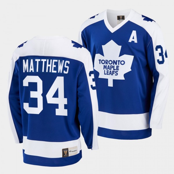 Auston Matthews Toronto Maple Leafs Vintage Blue J...