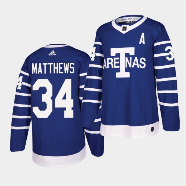 Auston Matthews Toronto Arenas #34 Authentic Pro T...
