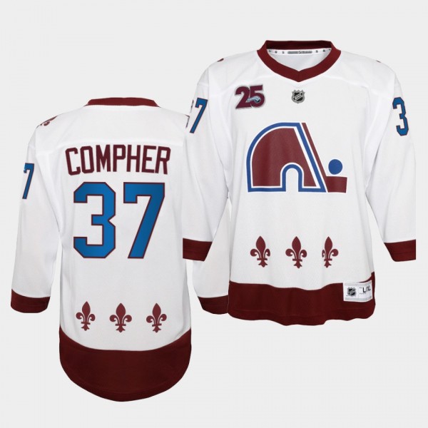 J.T. Compher Colorado Avalanche 2021 Reverse Retro...