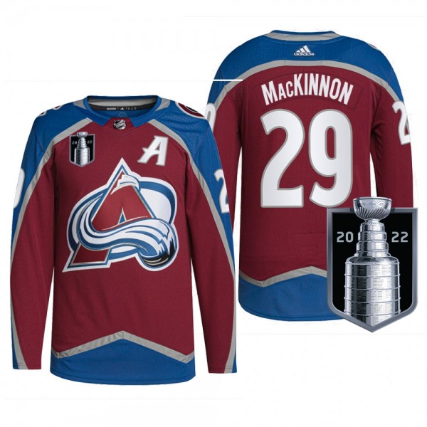 Colorado Avalanche 2022 Stanley Cup Playoffs Nathan MacKinnon Authentic Pro Jersey