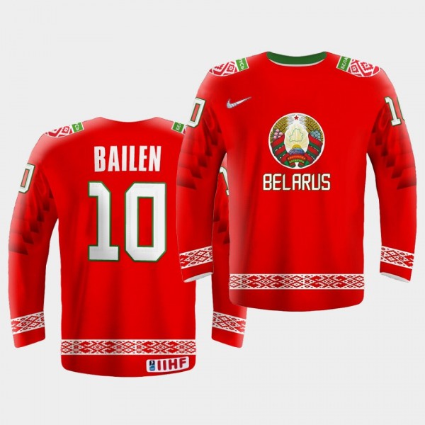 Belarus Team Nick Bailen 2021 IIHF World Champions...