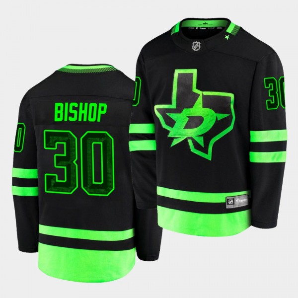 Ben Bishop Dallas Stars 2020-21 Third Black Blacko...