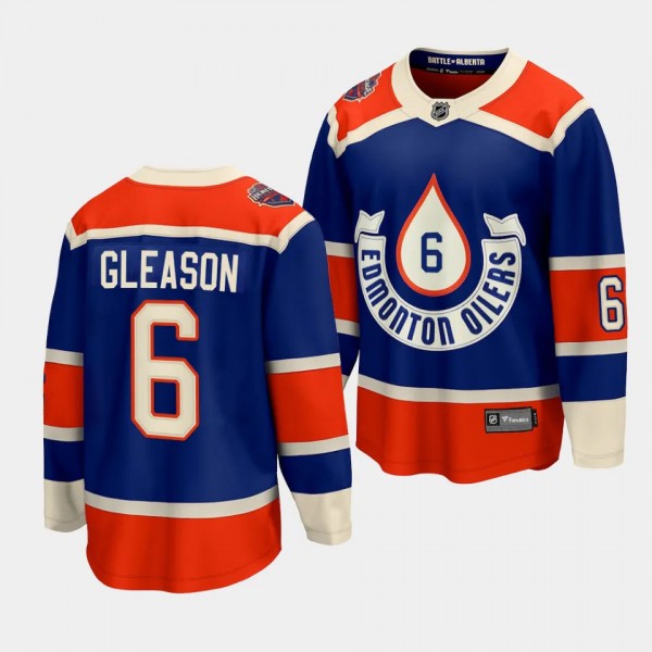 Ben Gleason Edmonton Oilers 2023 NHL Heritage Clas...