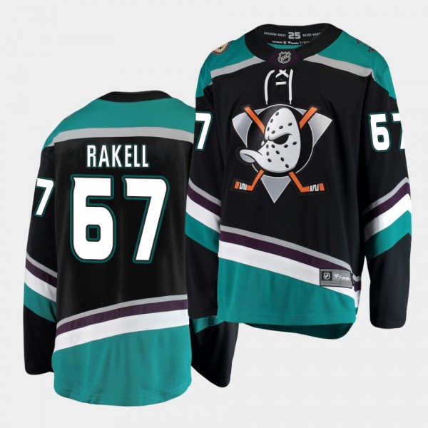 Rickard Rakell #67 Ducks Alternate Breakaway Player Youth Jersey
