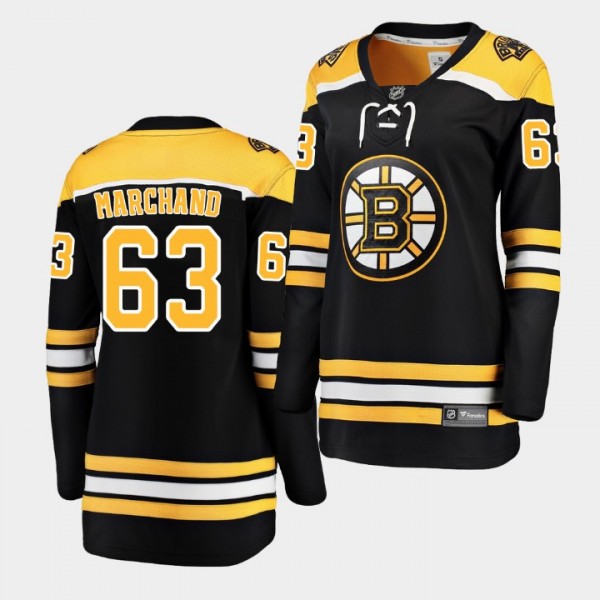Bruins Brad Marchand #63 Breakaway Home Jersey Wom...