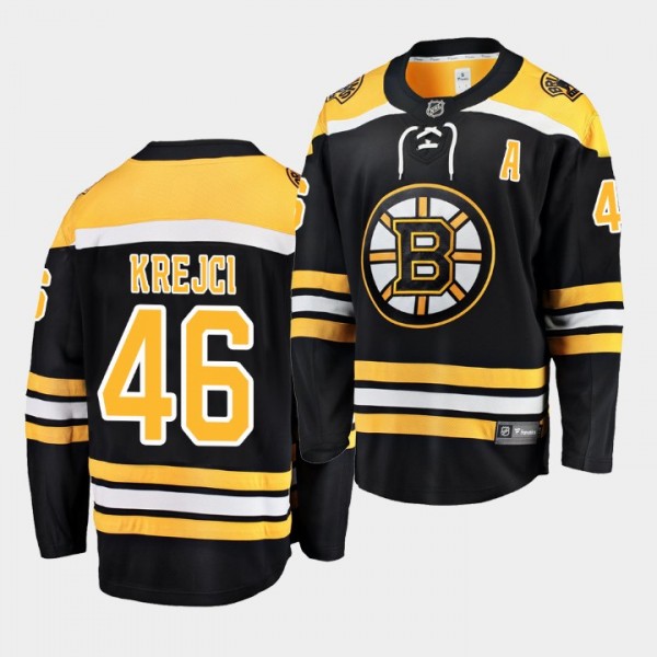 David Krejci #46 Eastern Conference Final Bruins 2019 Stanley Cup Playoffs Jersey Men's