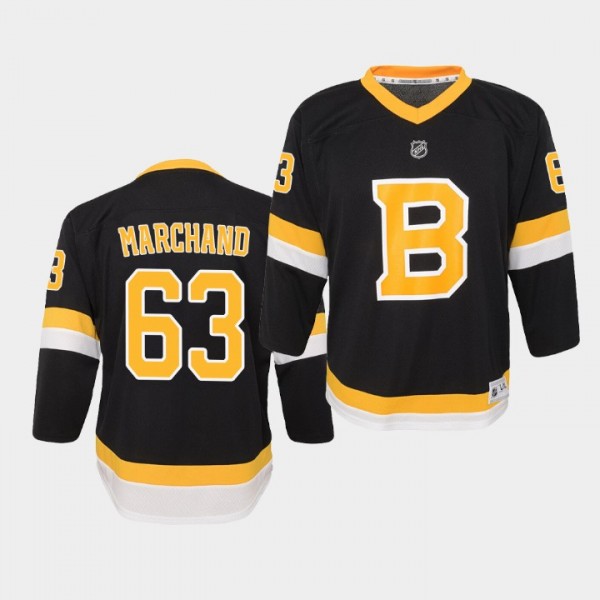 Youth Jersey Brad Marchand #63 Boston Bruins Repli...