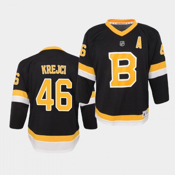 Youth Jersey David Krejci #46 Boston Bruins Home S...