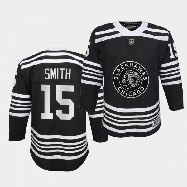Zack Smith #15 Blackhawks Premier 2019-20 Alternat...