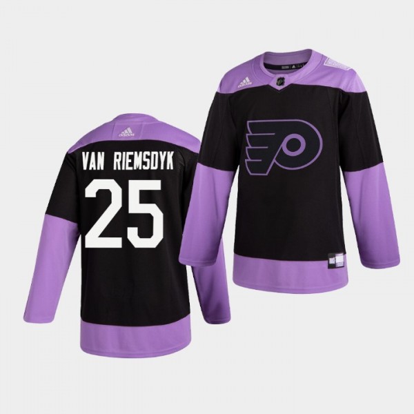James van Riemsdyk #25 Flyers Hockey Fights Cancer...