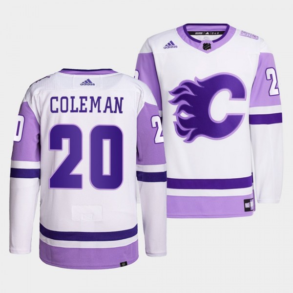 Calgary Flames Blake Coleman 2021 HockeyFightsCanc...