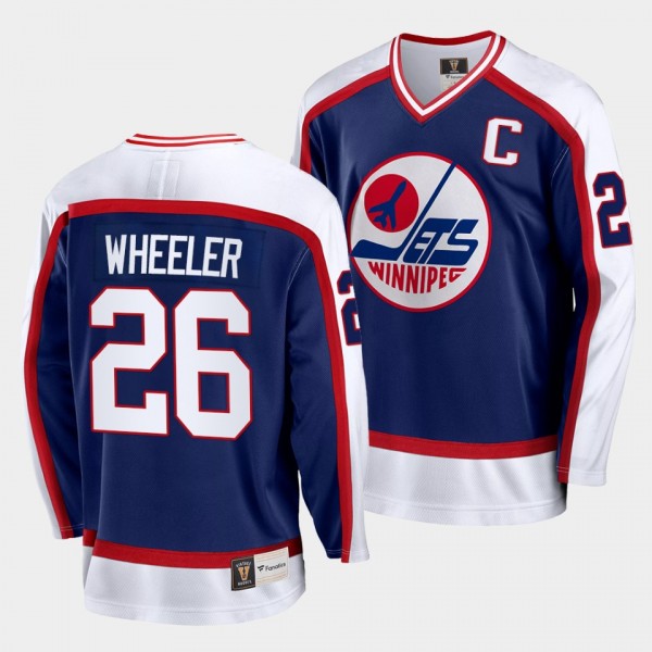 Blake Wheeler Winnipeg Jets Vintage Blue Jersey Replica