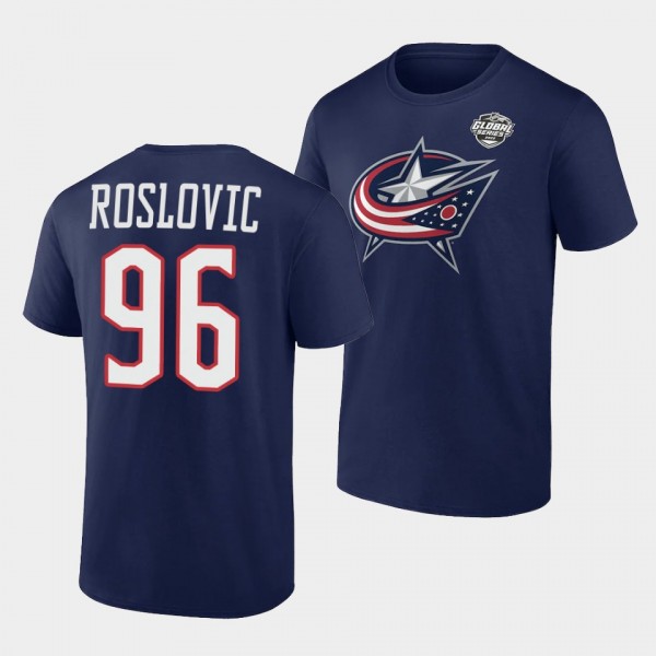 Jack Roslovic 2022 NHL Global Series Columbus Blue...
