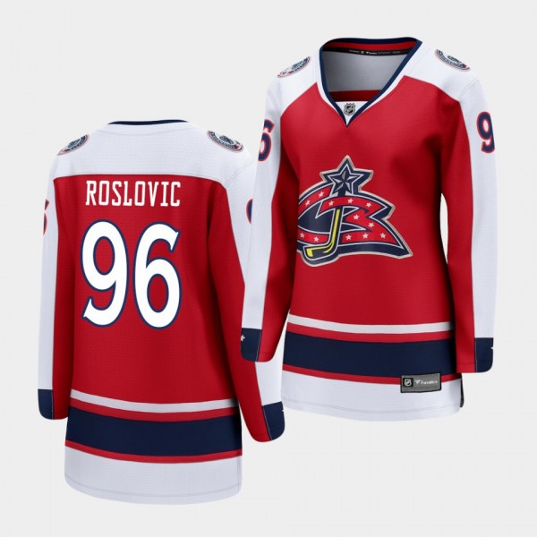 Jack Roslovic Columbus Blue Jackets 2021 Special Edition Red Women Jersey