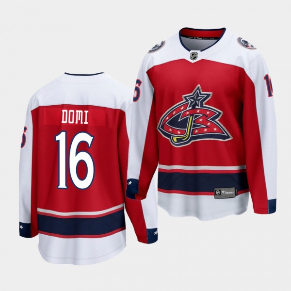 Max Domi Columbus Blue Jackets Special Edition Red Breakaway Jersey