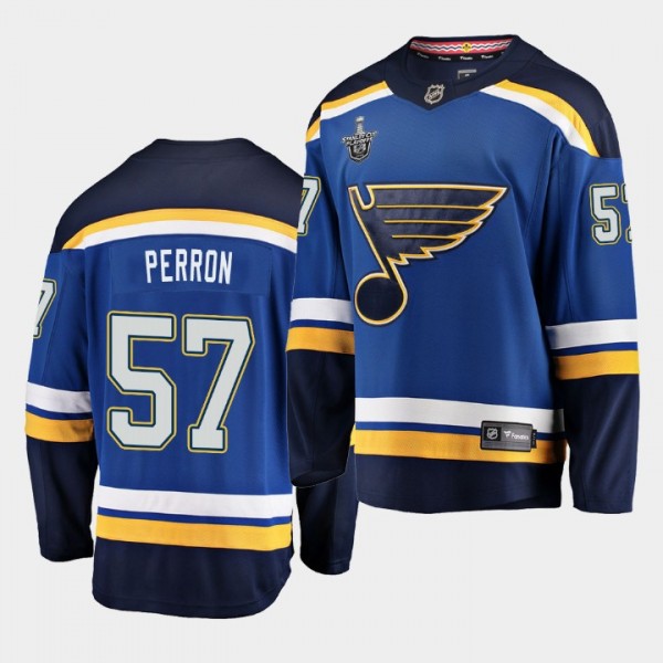 David Perron #57 Blues Stanley Cup Playoffs 2019 B...