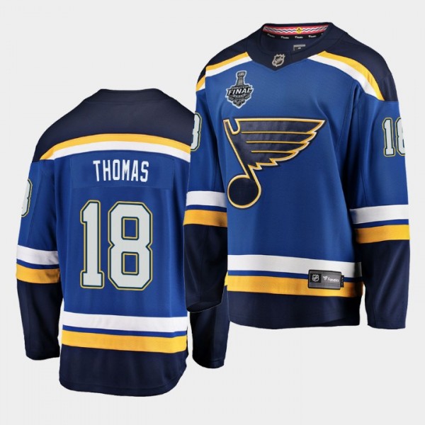 Robert Thomas #18 Blues Stanley Cup Final 2019 Hom...