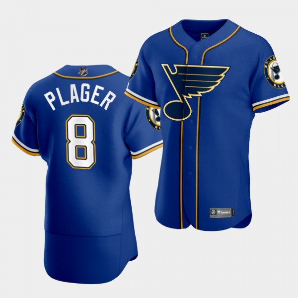 Barclay Plager St. Louis Blues 2020 NHL X MLB Cros...