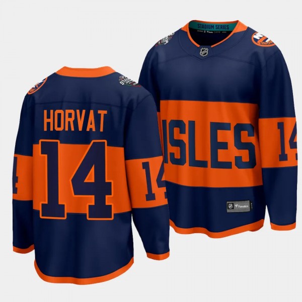 New York Islanders Bo Horvat 2024 NHL Stadium Series Navy Breakaway Player Jersey Men's