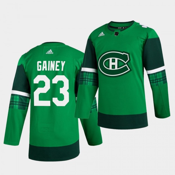 Bob Gainey Canadiens 2020 St. Patrick's Day Green ...