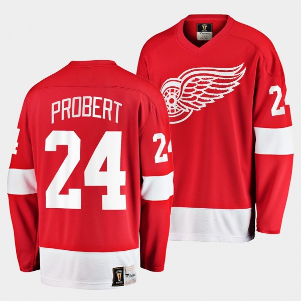 Bob Probert Detroit Red Wings Retired Player Red J...
