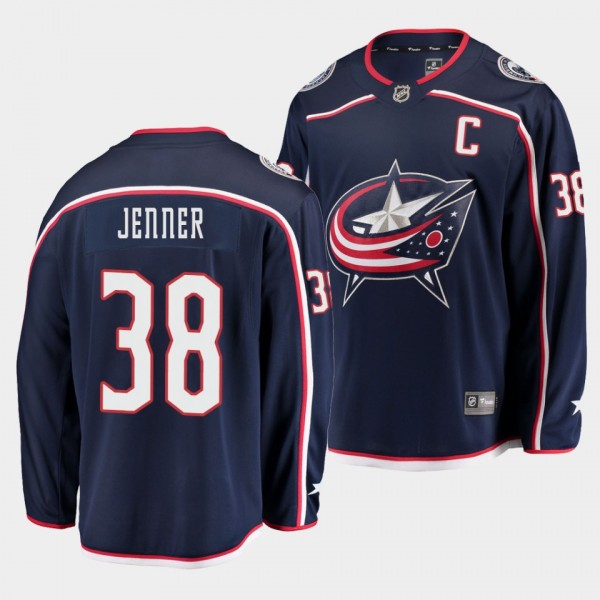 Boone Jenner Columbus Blue Jackets Home Navy 2021 ...