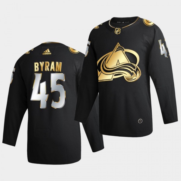 Colorado Avalanche Bowen Byram 2020-21 Golden Edition Limited Authentic Black Jersey