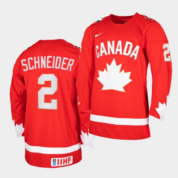 Canada Team Braden Schneider 2021 IIHF World Champ...