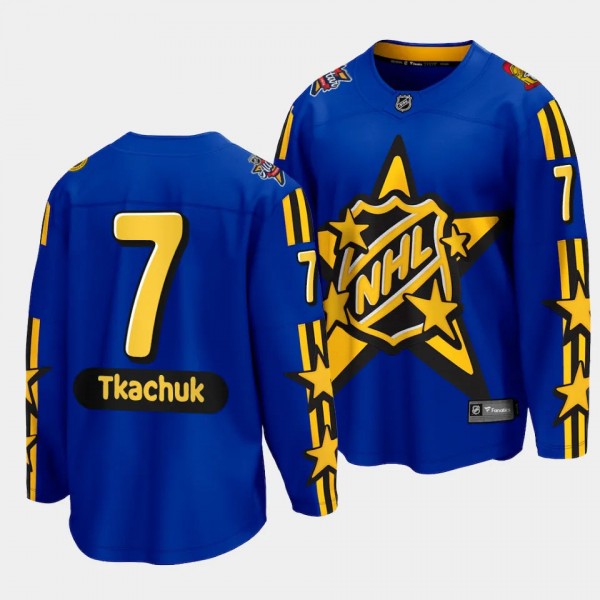 2024 NHL All-Star Game Brady Tkachuk Jersey Ottawa Senators Blue #7 Breakaway Men's