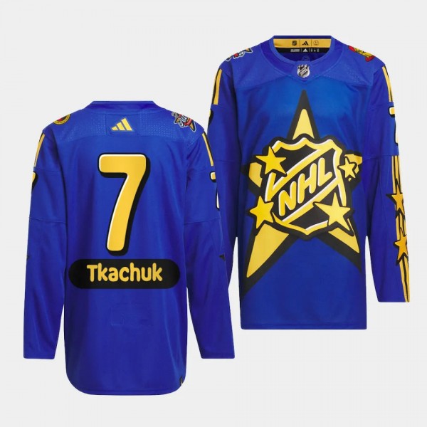 2024 NHL All-Star Game Ottawa Senators Brady Tkachuk #7 Blue drew house Jersey