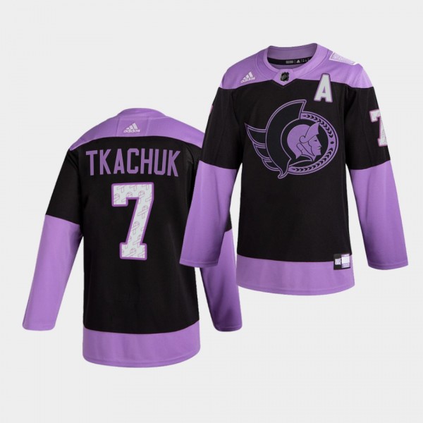 Ottawa Senators Brady Tkachuk HockeyFightsCancer J...