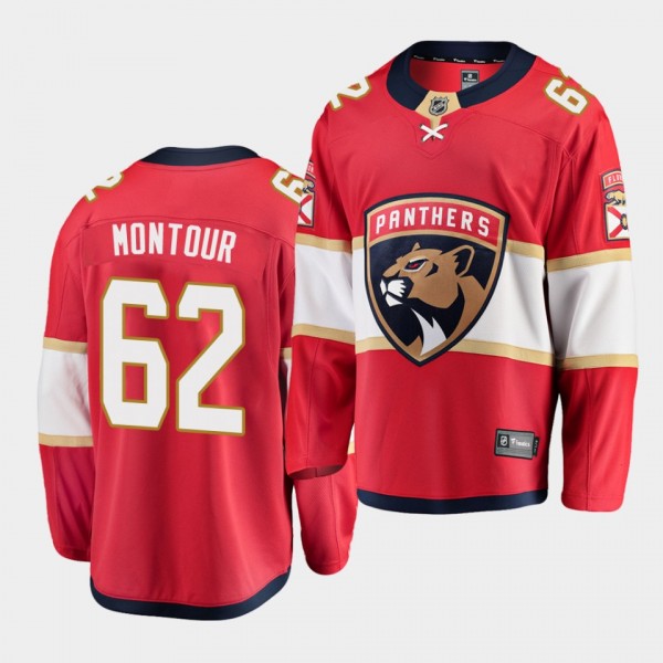 Brandon Montour Florida Panthers 2021 Home Men Red Jersey