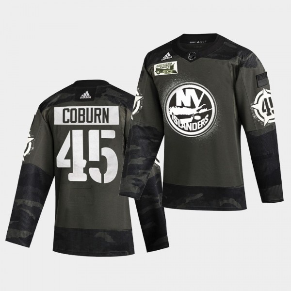 Braydon Coburn New York Islanders 2021 Military Night Camo Authentic Limited Jersey