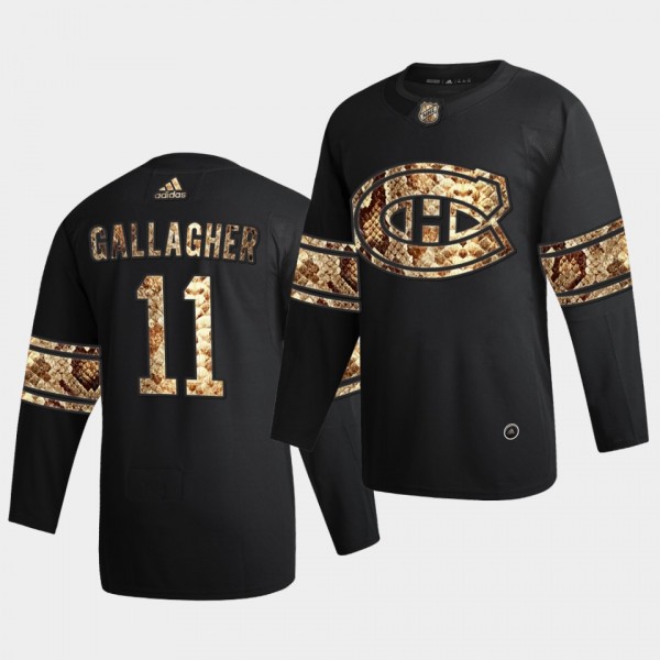 Brendan Gallagher #11 Canadiens Python Skin 2021 E...