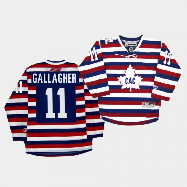 Brendan Gallagher Montreal Canadiens Centennial 100th Anniversary Celebration Red Royal Retro Jersey