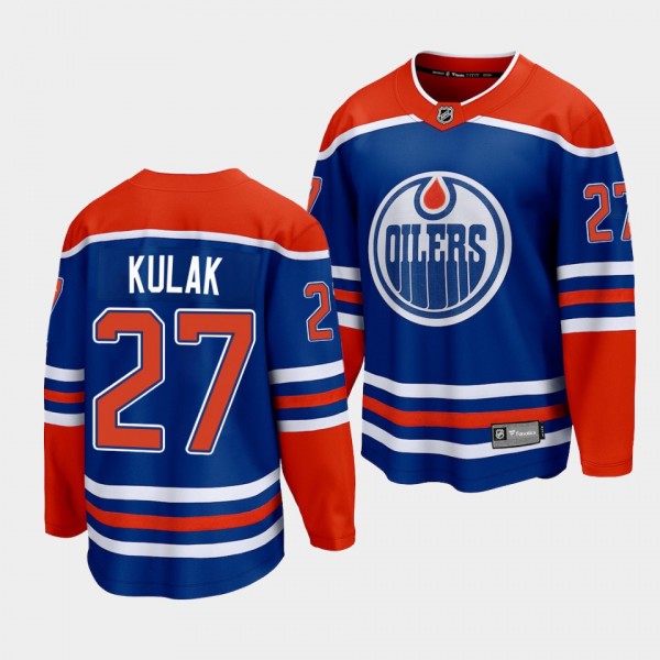 Brett Kulak Edmonton Oilers 2022-23 Home Royal Pre...