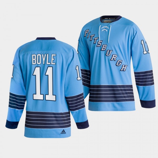 Brian Boyle Pittsburgh Penguins 2022 Team Classics Blue Jersey Heritage