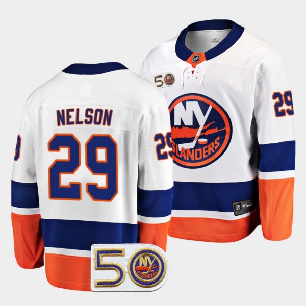 Brock Nelson New York Islanders 2022-23 50th Anniv...