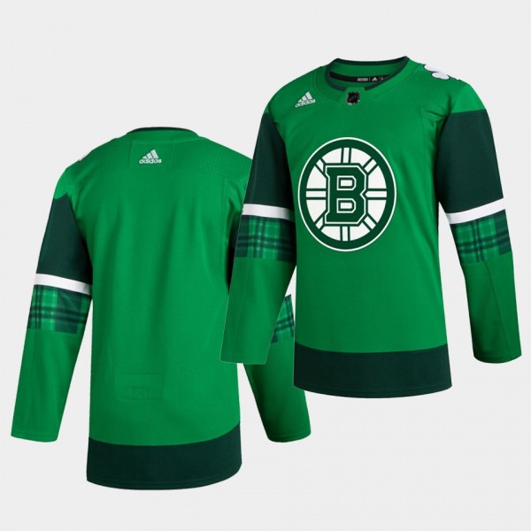 Bruins 2020 St. Patrick's Day Green Authentic Team...