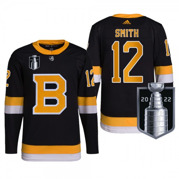 Bruins Craig Smith 2022 Stanley Cup Playoffs Black Jersey