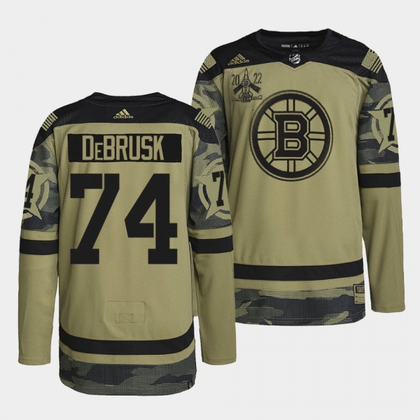 Boston Bruins 74 Jake DeBrusk Primegreen Authentic...